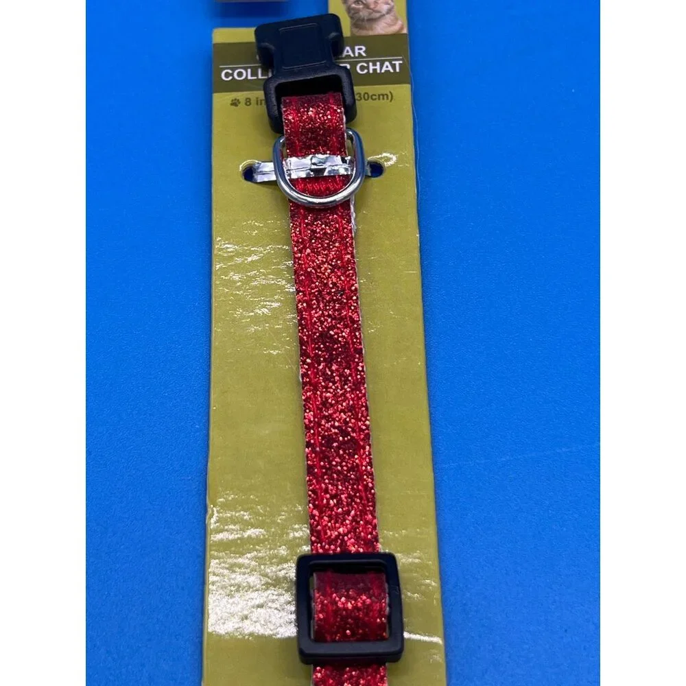 Greenbrier Red Glitter Cat Collar 8